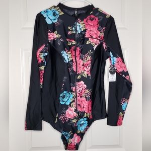 Torrid long sleeve onepiece swim 1X